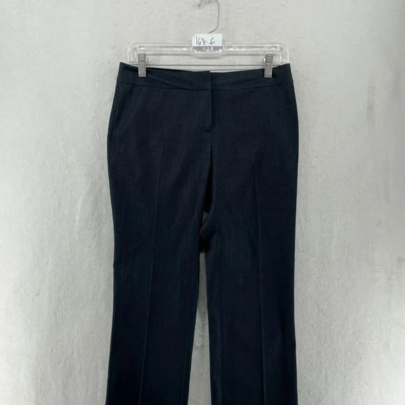 Tahari Dress Pants Women's 2 Deep Blue Straight Leg Regular Fit Mid Rise Stretch - Picture 6 of 12